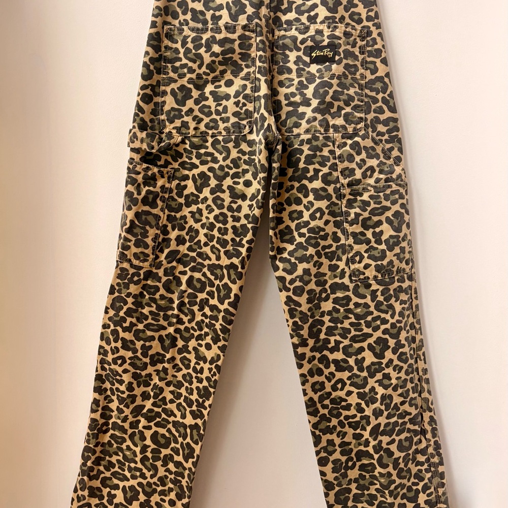 Stan Ray Leopard-Pattern High-Rise Painter Pants - image 2
